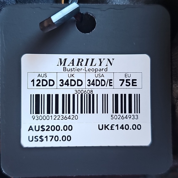 Honey Birdette Marilyn Leopard Print Bustier- 34DD/E - NWT - Picture 11 of 11